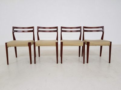 Set of 8 vintage design chairs, Denmark, 1960’s