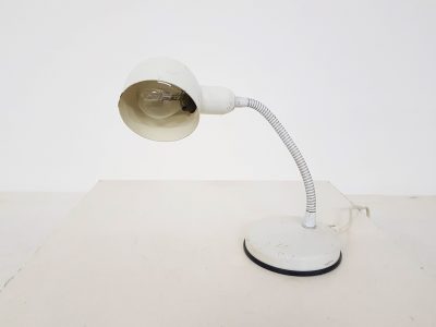 White retro desk lamp
