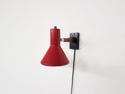 Vintage wall lamp red