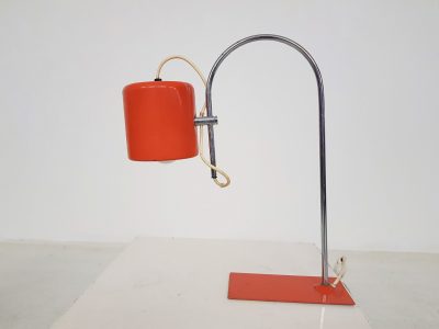 Mid-century orange desk light, The Netherlands 1960’s