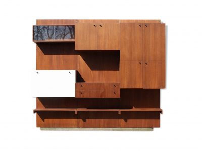 “Cees Braakman and Pastoe” Style Wall Unit or Shelving System, 1970s