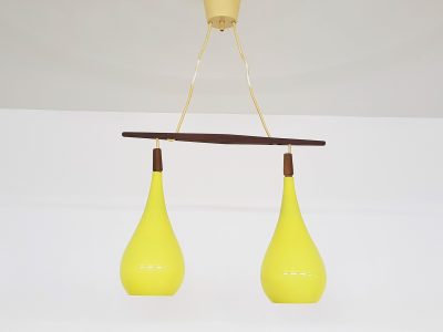 Double Glass Chandelier By Kastrup Holmegaard Denmark 1960 S For