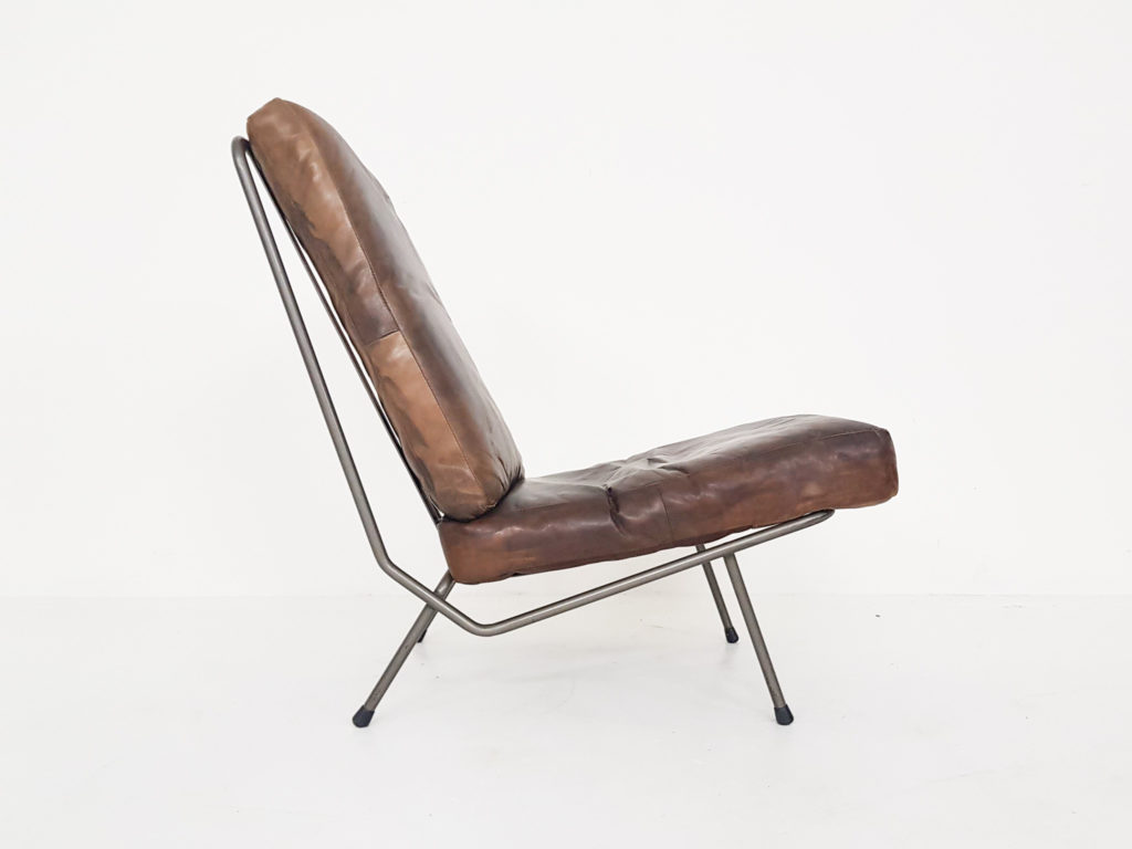 de-coene-obermann-lounge-cahir-leather-metal-for-sale_5