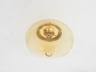 Dijkstra glass ceiling or wall light “Drop” The Netherlands, 1960's