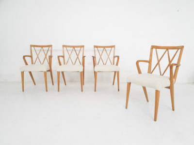 Set of four "Poly- Z" dining chairs by A. A Patijn, The Netherlands 1950's