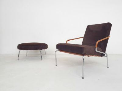 Rodolfo Dordoni for Minotti "Berman" lounge chair and ottoman, Italy