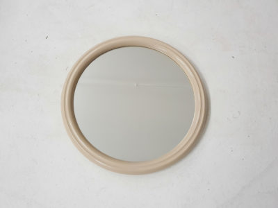 Small mid-century round polyester mirror, The Netherlands 1960's